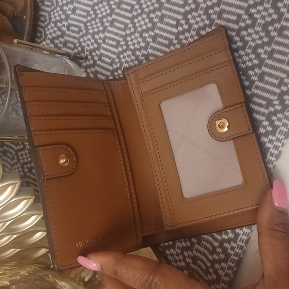 Michael Kors Dark Brown Monogram Wallet - Picture 2 of 4